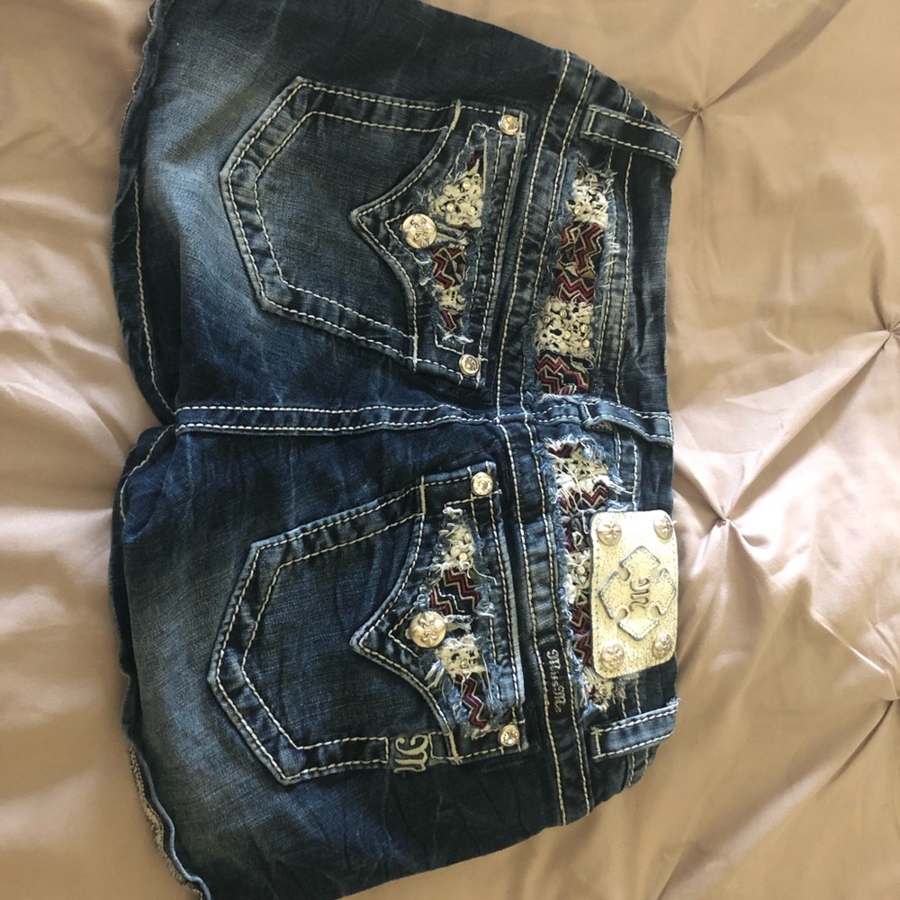 Miss Me blue jean shorts